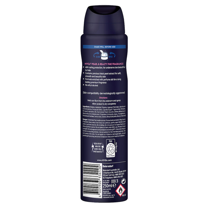 Nivea Deodorant Pearl & Beauty Aerosol 250ml