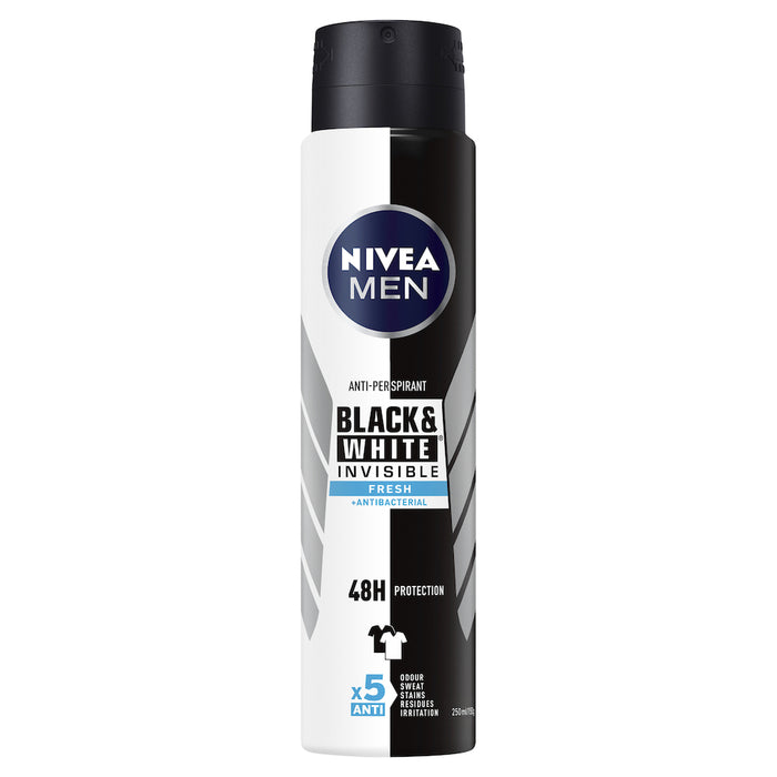 Nivea Men Deodorant Black & White Fresh Aerosol 250ml