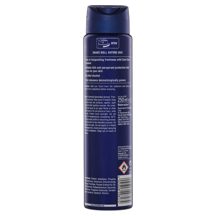 Nivea Men Deodorant Cool Kick Aerosol 250ml