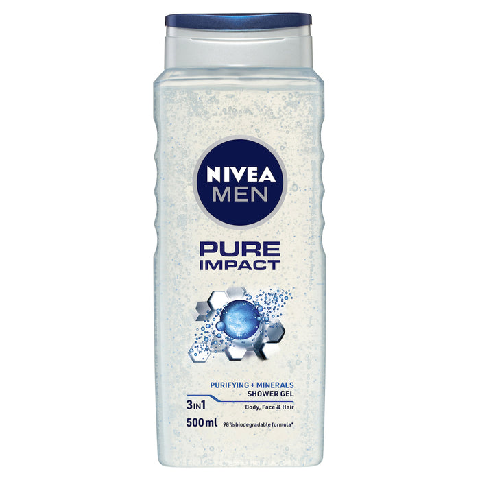 Nivea Men Pure Impact Shower Gel 500ml