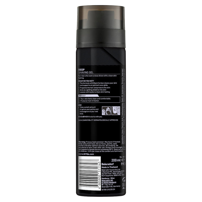 Nivea Men Shave Gel Deep 200ml