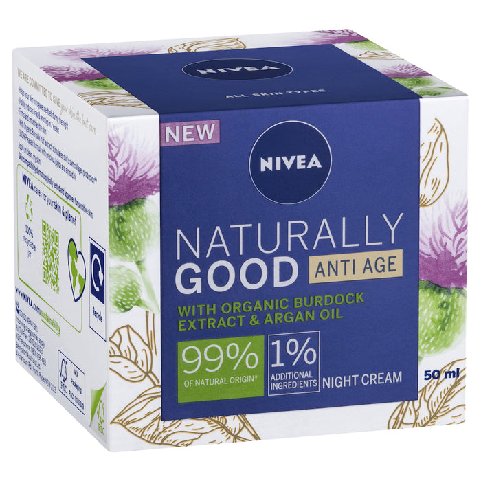 Nivea Naturally Good Anti Age Night Cream 50ml