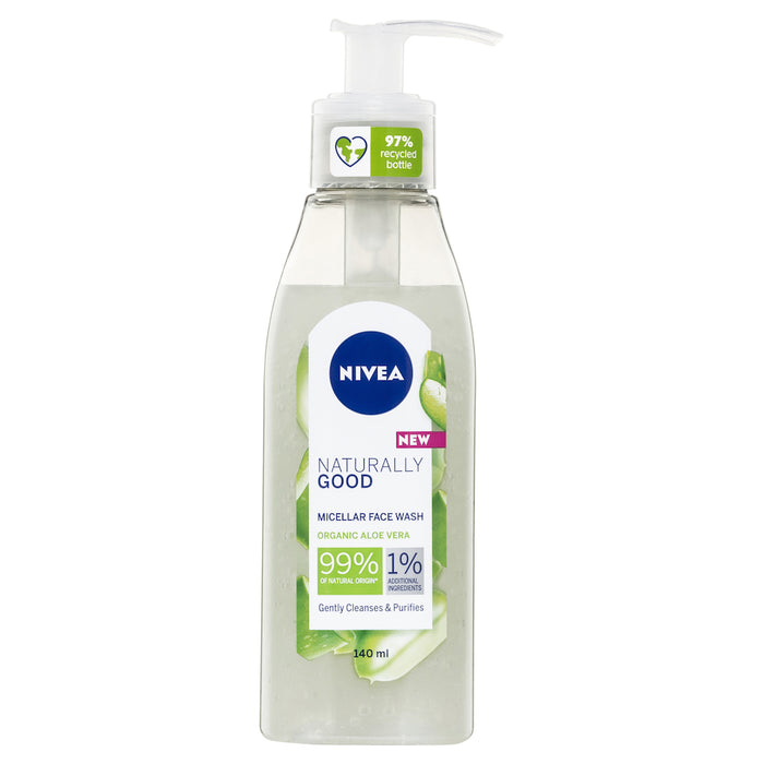 Nivea Naturally Good Micellar Gel Wash 140ml