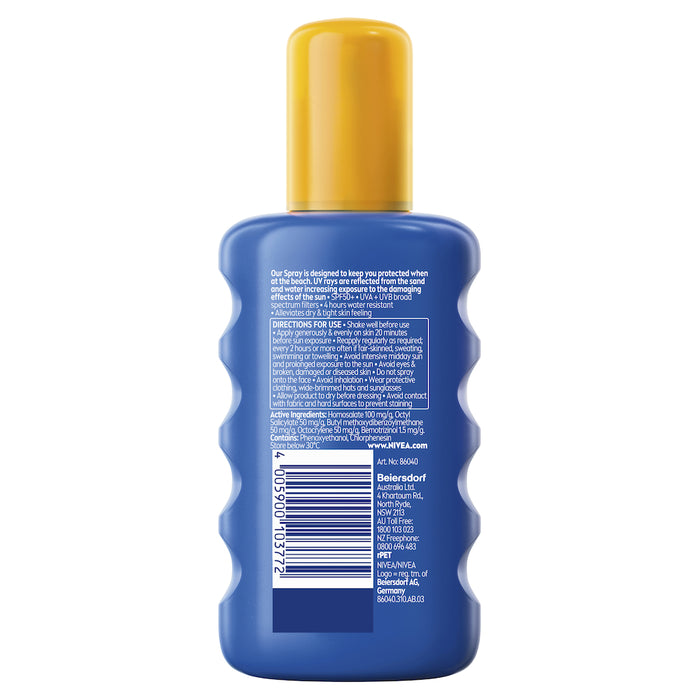 Nivea Sun Ultra Beach Sunscreen Spray SPF 50+ 200ml