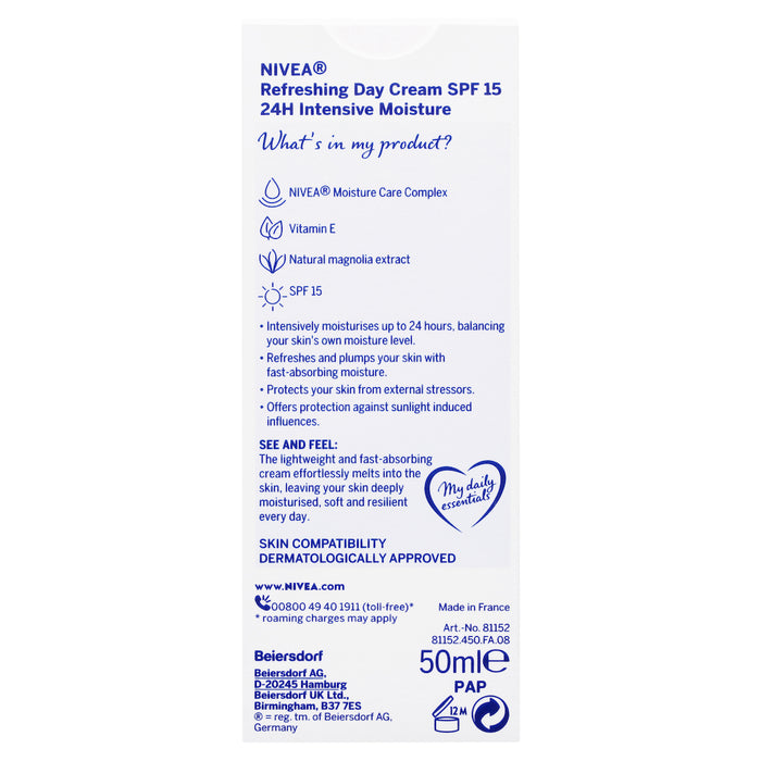 Nivea Visage D/Es L/Moist SPF15 50ml 光盘