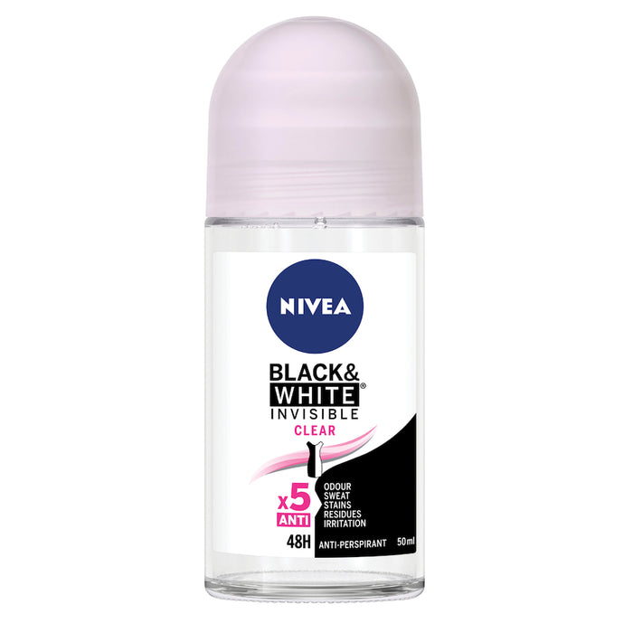 Nivea Women Deodorant Black & White Clear Roll On 50ml