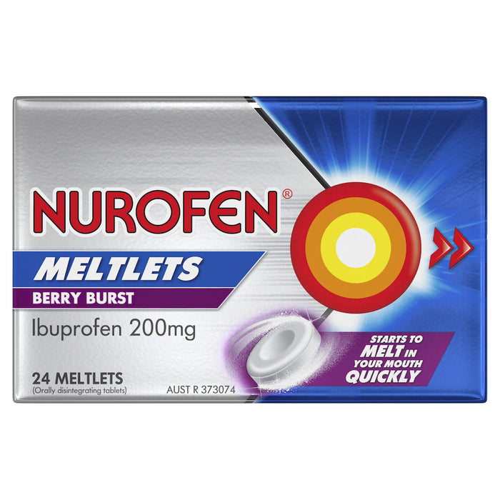 Nurofen Meltlets Berry Burst 200mg 24