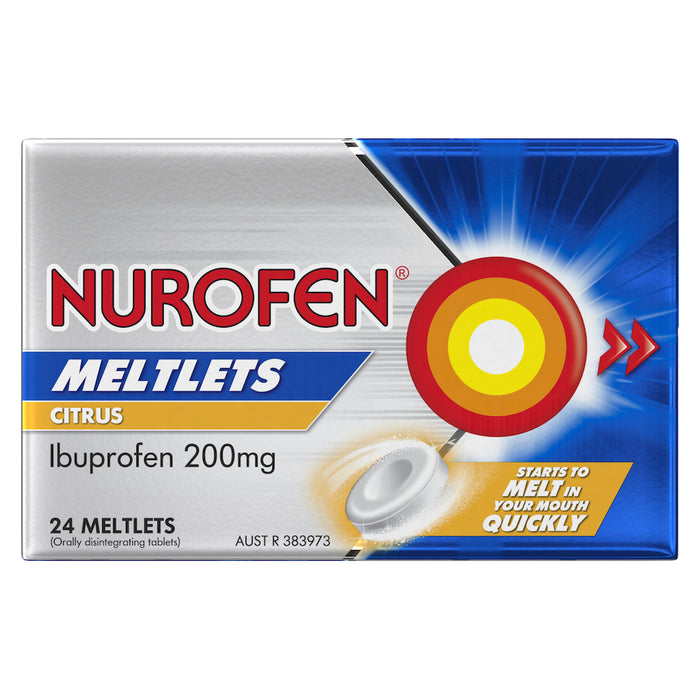 Nurofen Meltlets Citrus 200mg 24