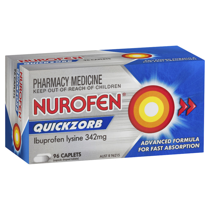 Nurofen Quickzorb Pain Relief Caplets 96 Pack