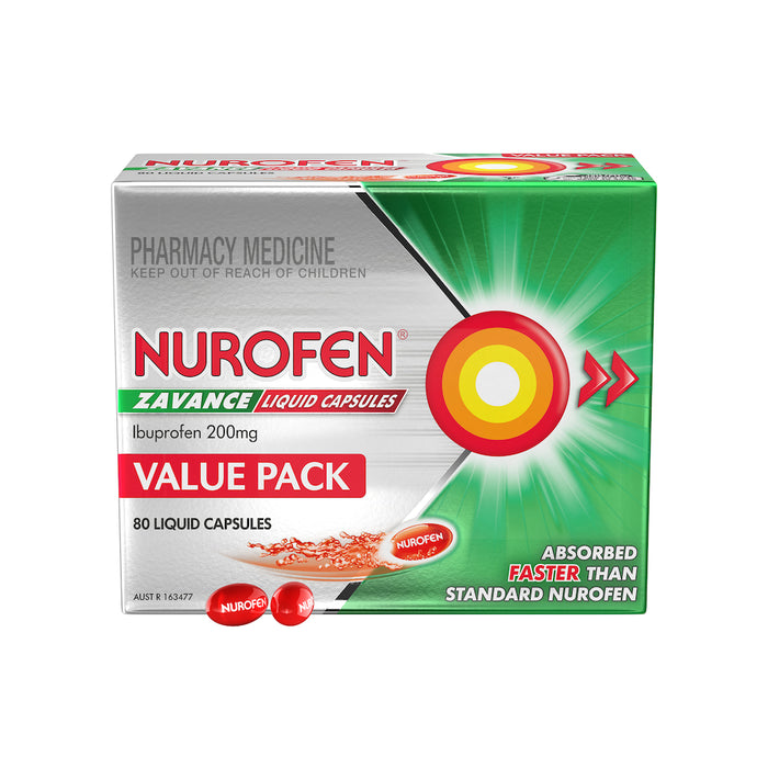 Nurofen Zavance Liquid Capsules 80