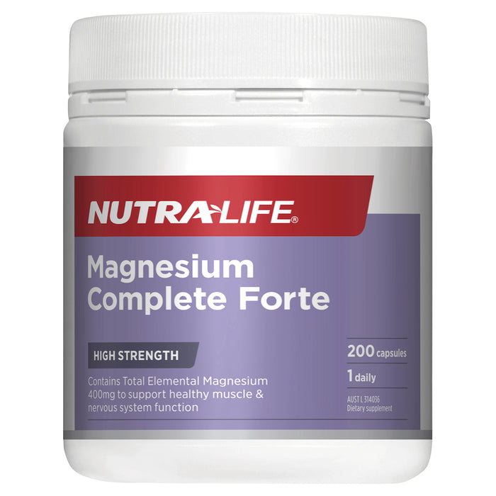 Nutra-Life Magnesium Forte Daily Capsules 200