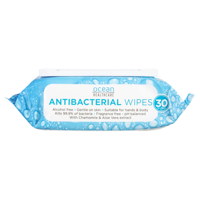 Ocean Antibacterial Wipes 30 Pack