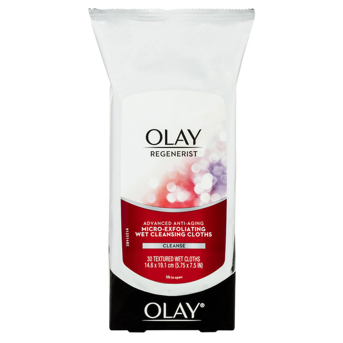 OLAY Regenerist Micro Exfoliating Wet Cleansing Wipes 30 Pack