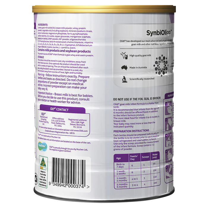 Oli6 Stage 1 Infant Formula 800g