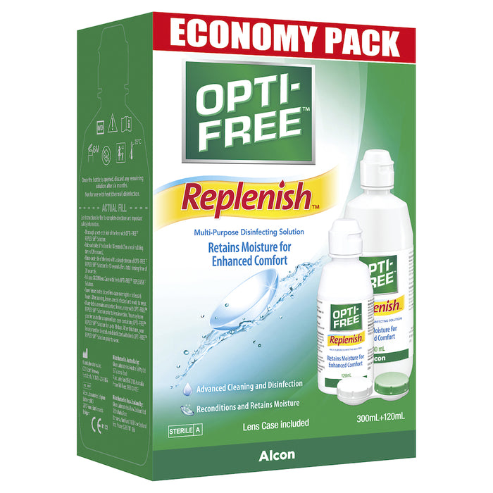 Opti-Free Replenish Economy Pack 300ml + 120ml