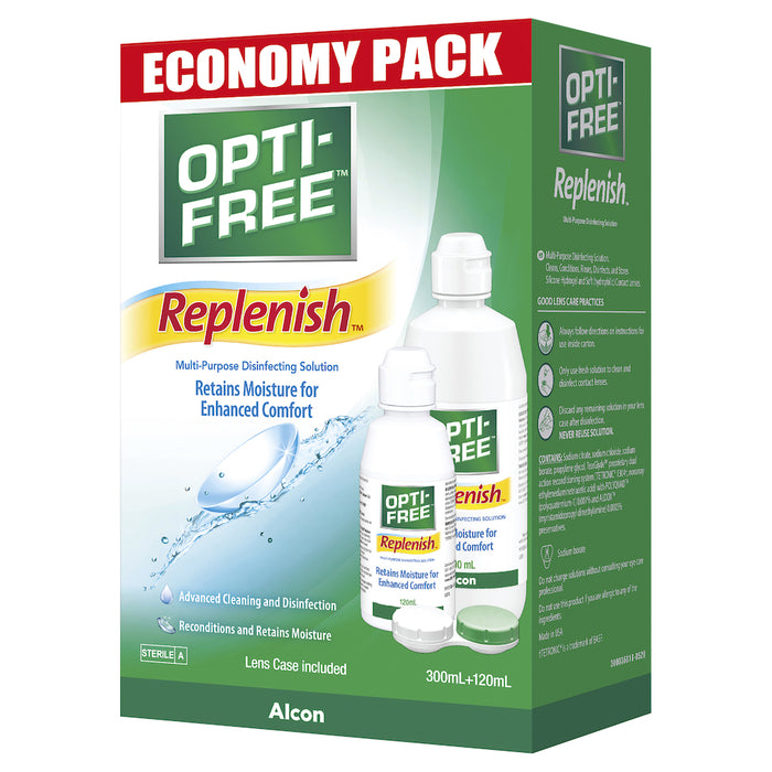 Opti-Free Replenish Economy Pack 300ml + 120ml