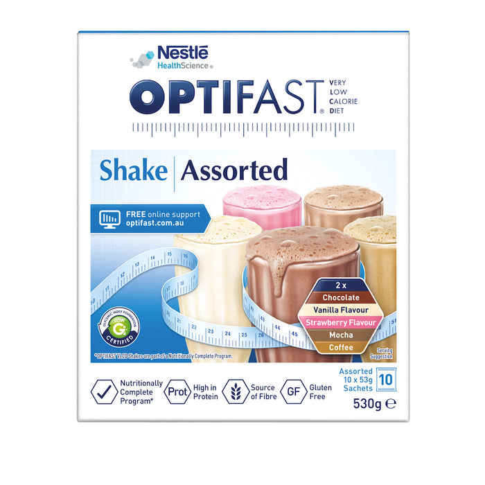 Optifast VLCD Shake Assorted Pack 10 x 53g