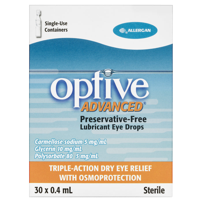 Optive Advanced Eye Drops 0.4ml x30