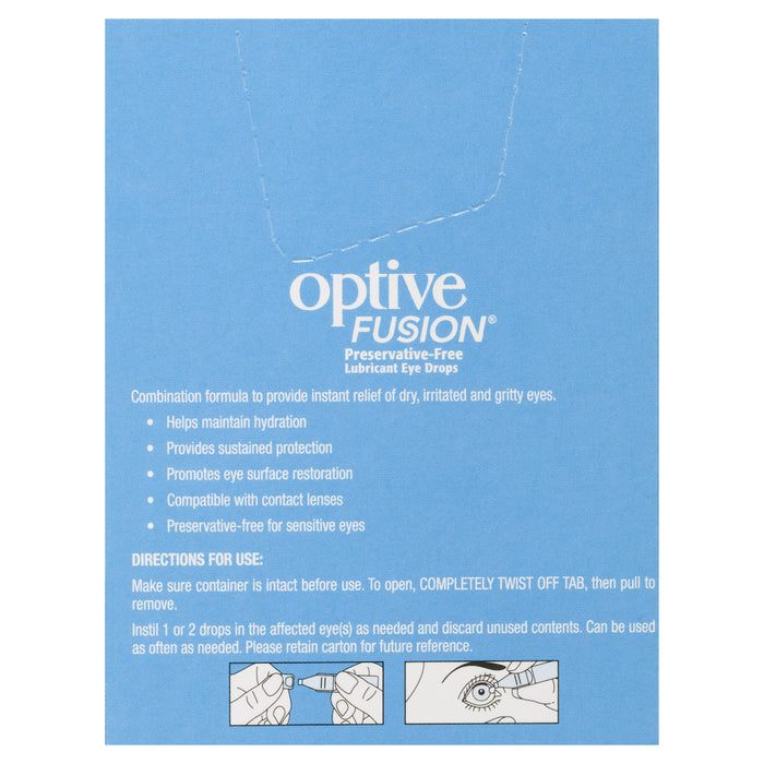 Optive Fusion Eye Drops 0.4ml x 30