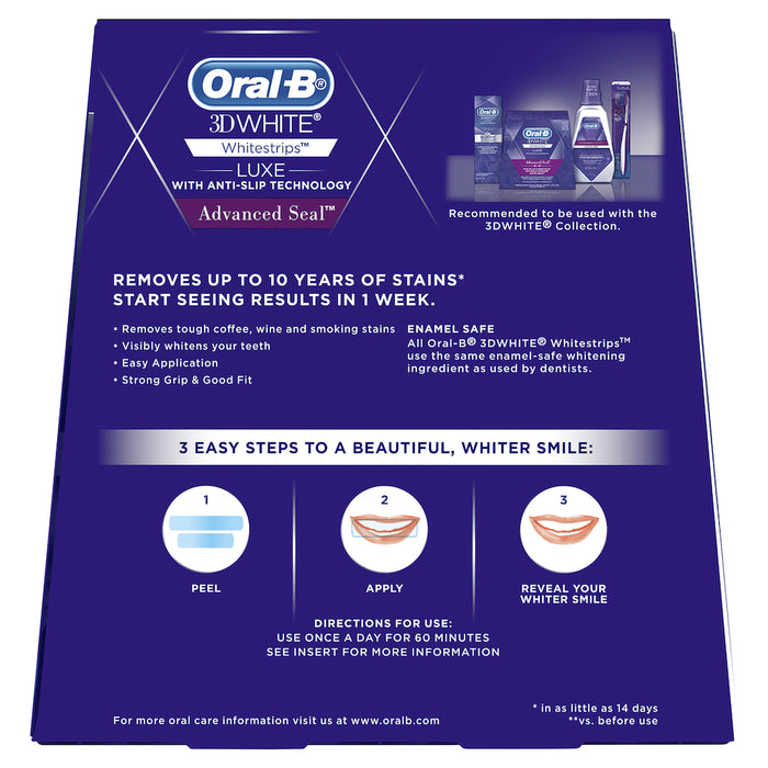 Oral B 3D Whitestrips Advance Seal Strips 14