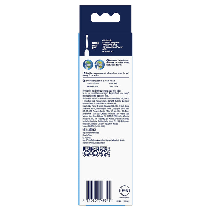 ORAL B Powerbrush Refill Precision Clean 6 PK