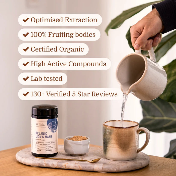 Evolution Botanicals Organic Lions Mane 100g.