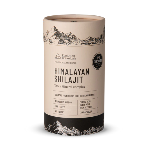 Evolution Botanicals Himalayan Shilajit 80 Trace Mineral Complex 120 Capsules.