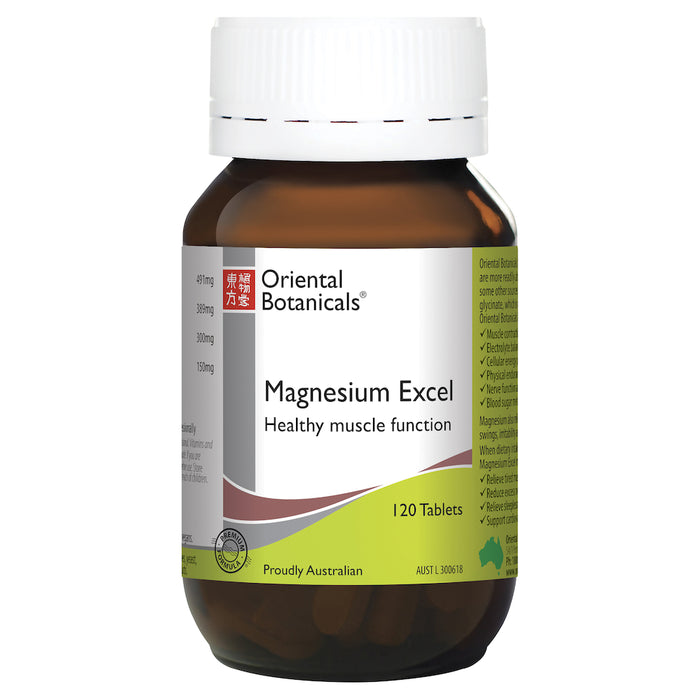 Oriental Botanicals Magnesium Excel 120 Tablets