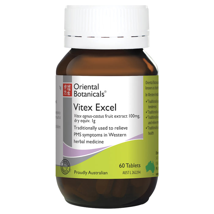 Oriental Botanicals Vitex Excel 60 Tablets