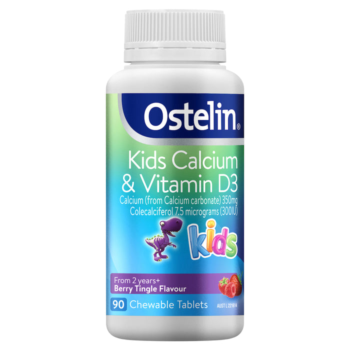 Ostelin Vit D & Calcium Kids 90 Chewable Tablets