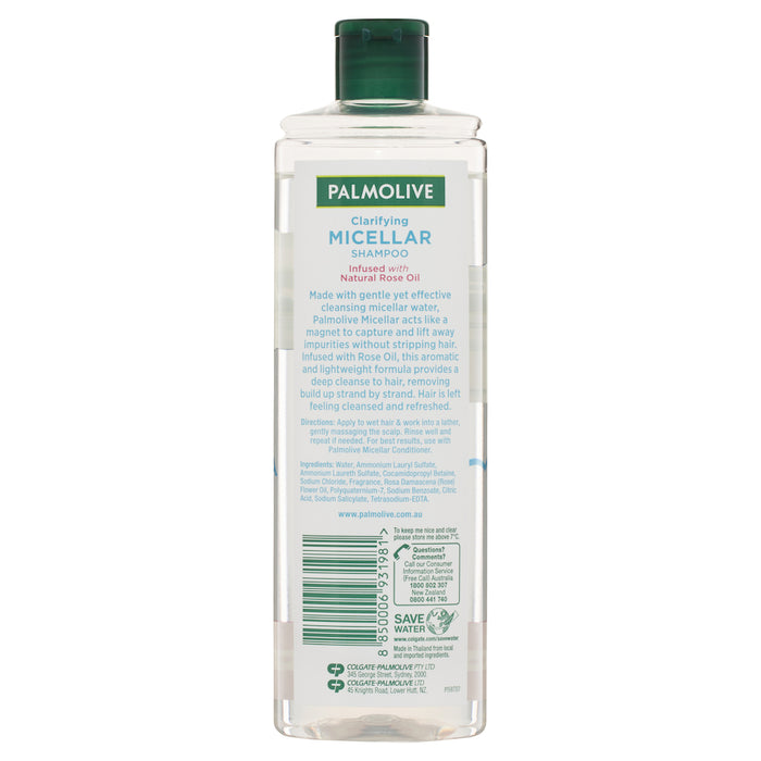 Palmolive Clarifying Micellar Shampoo With Natural Rose Oil 370ml