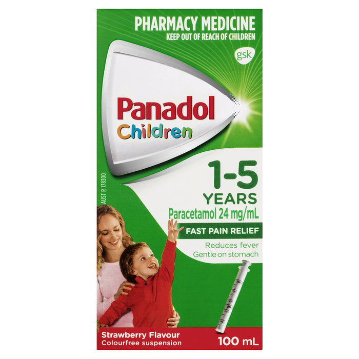 Panadol Children's 1-5 Years Strawberry 100ml