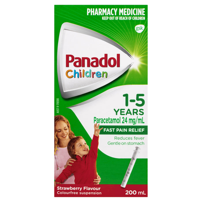 Panadol Children's 1-5 Years Strawberry 200ml