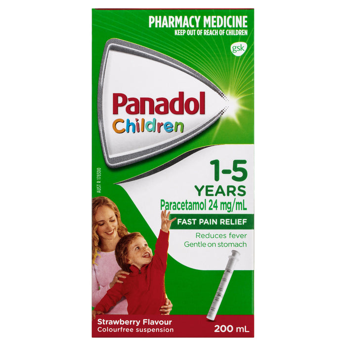 Panadol Children's 1-5 Years Strawberry 200ml