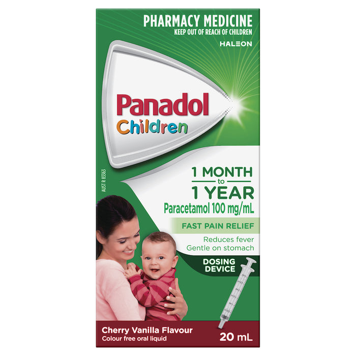 Panadol Children's 1 Month-1 Year Drops 20ml Syringe