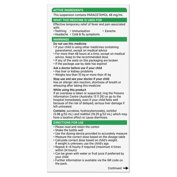 Panadol Children's 5-12 Years Orange 200ml