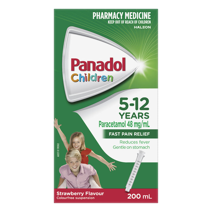 Panadol Childrens 5-12 Years Strawberry 200ml