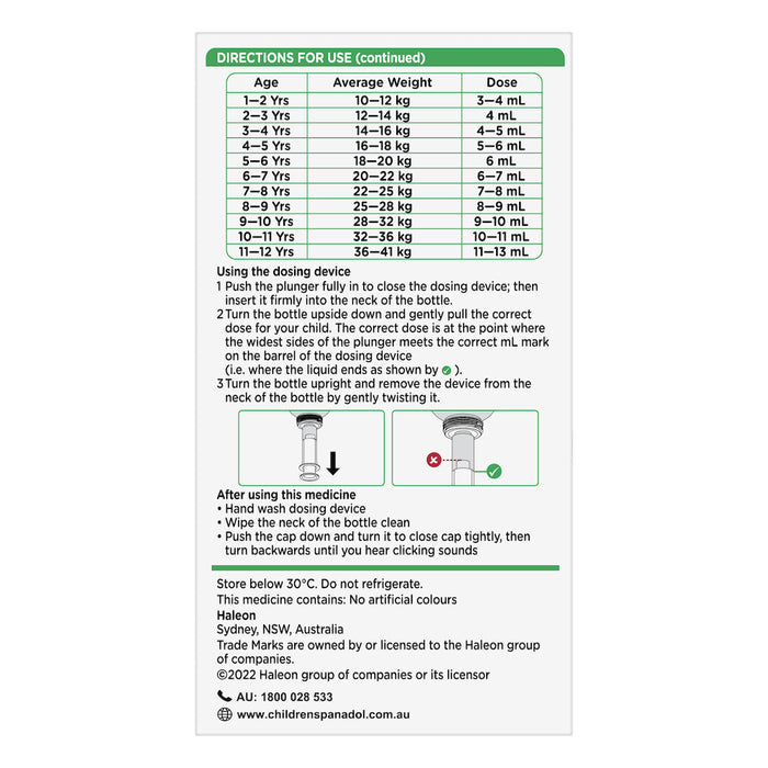 Panadol Childrens 5-12 Years Strawberry 200ml