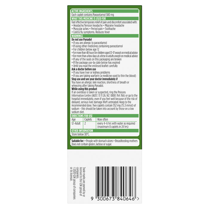 Panadol Rapid Caplets 40