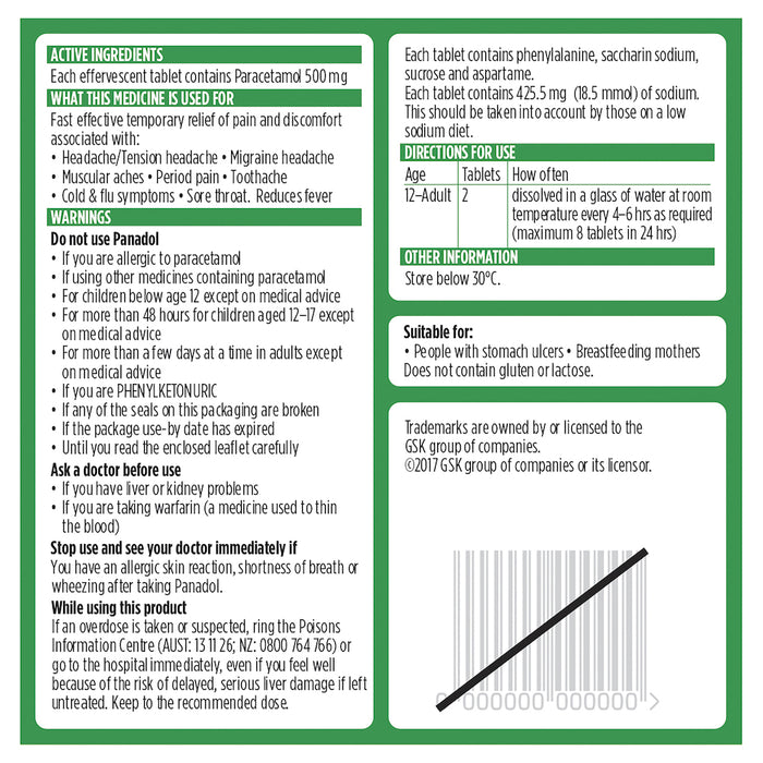 Panadol Rapid Soluble Tablets 20