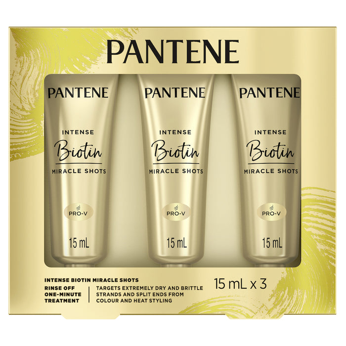 Pantene Intense Biotin Miracle Shots 15ml x3