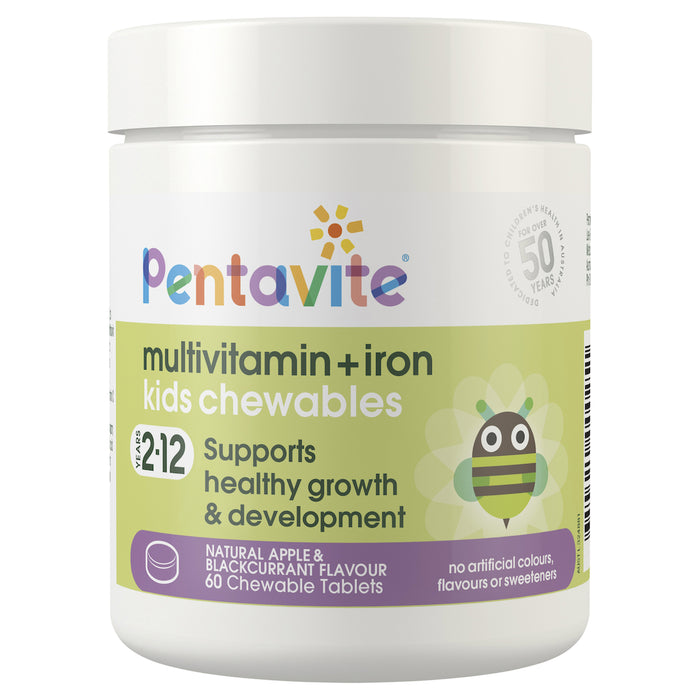 Pentavite Multi Plus Iron Kids Chew 60