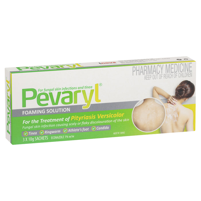 Pevaryl Foaming Solution 3 x 10g