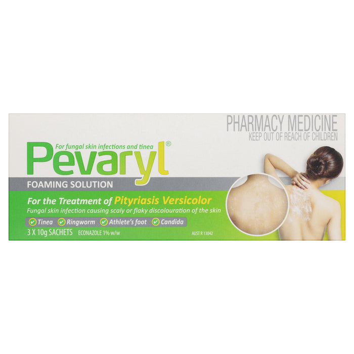 Pevaryl Foaming Solution 3 x 10g