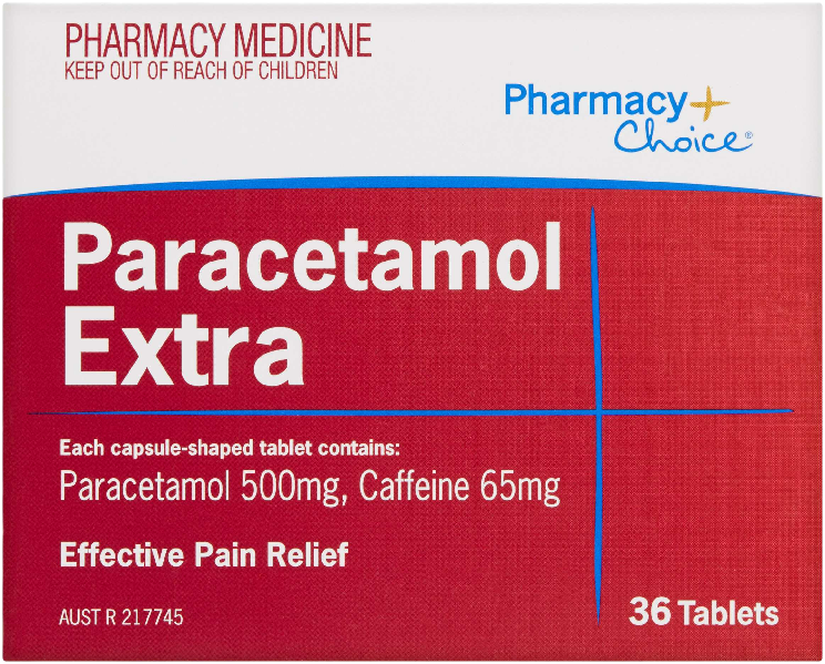 Pharmacy Choice Paracetamol Extra 36 Tablets