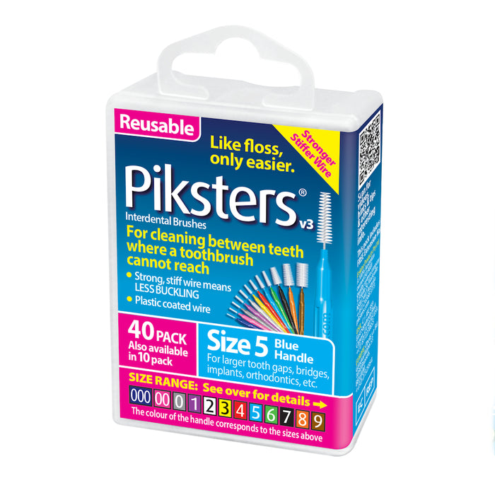 Piksters Size 5 Blue 40 Pack