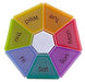 Surgical Basics Heptagon Pill Box 10.3 X 10.3 X 5cm.