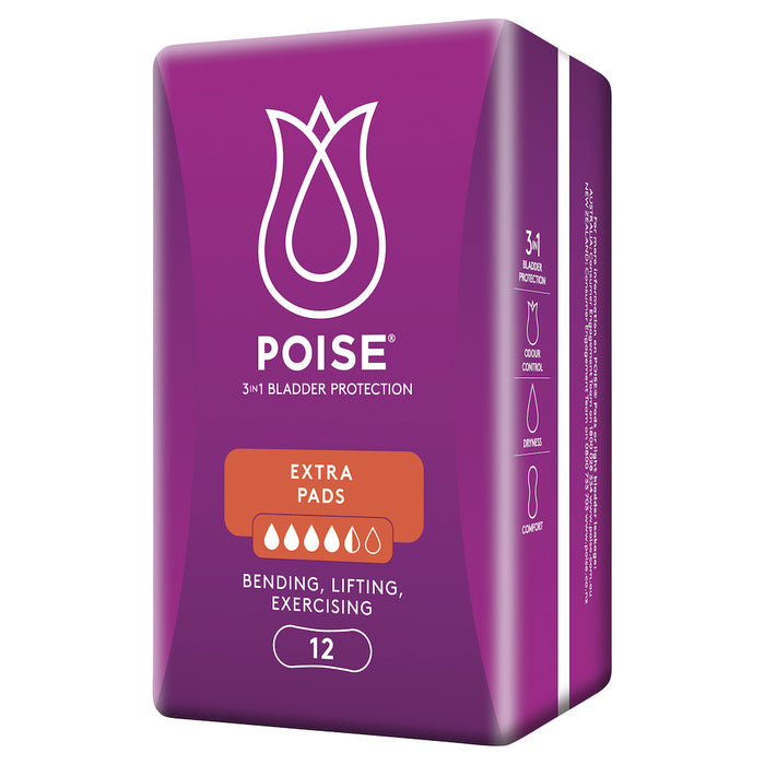 Poise Pads Extra Absorbency 12