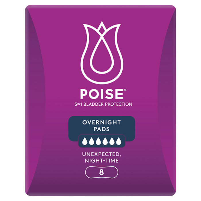 Poise Pads Overnight 8