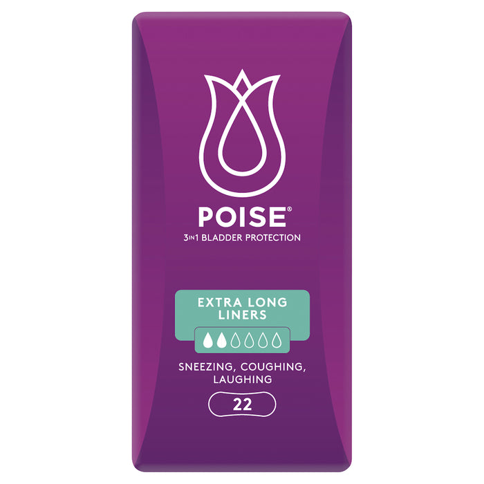 Poise Panty Liners Extra Long 22